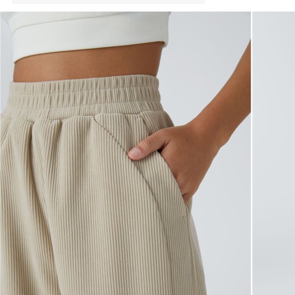 HALARA Cream Wide Leg Pants High Waisted - Picture 4 of 4